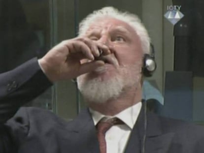 Slobodan Praljak, este miércoles en La Haya.