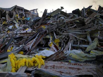 Casas de alquiler demolidas en el pueblo de Xinjian, en el distrito Daxing de Pekín, China, el 23 de noviembre del 2017.