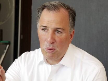 José Antonio Meade, precandidato por el PRI a la presidencia, durante la entrevista.