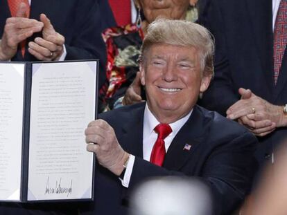 Donald Trump este lunes en Utah.