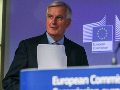 El negociador jefe de la UE para el Brexit, Michel Barnier, este miércoles en Bruselas.