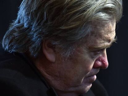 Steve Bannon en un acto en marzo.