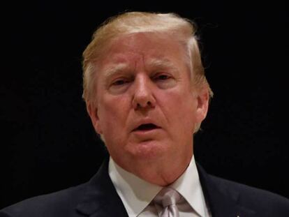 Donald Trump en el Trump International Golf Club, en Palm Beacho (Florida).