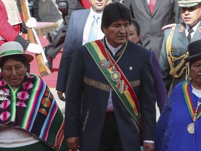 El presidente boliviano, Evo Morales, en La Paz.