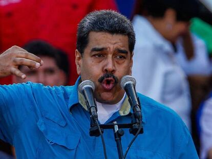 Nicolás Maduro, este martes en Caracas.