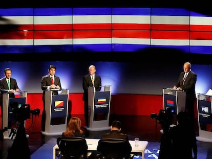 Debate entre los candidatos presidenciales de Costa Rica.