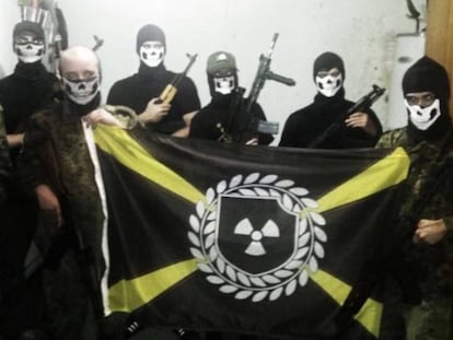 Imagen de Atomwaffen Division difundidas en las redes sociales.