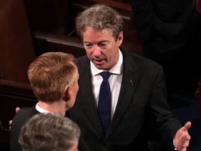 El senador Rand Paul, el pasado 30 de enero.