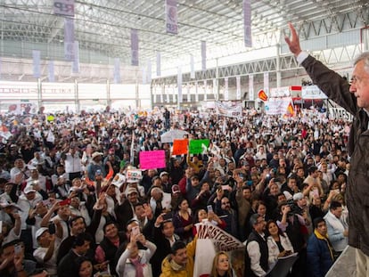 López Obrador, el sábado, en un evento con maestros de Zacatecas.