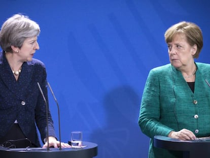 Merkel y May hablan sobre los planes para cuando Reino Unido salga de la Unión Europea