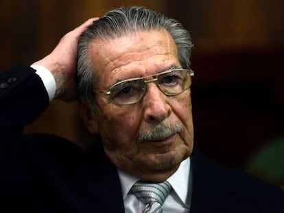 El exdictador guatemalteco Efraín Ríos Montt.