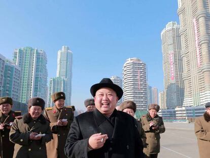 Kim Jong-un en Pyongyang, en 2017.