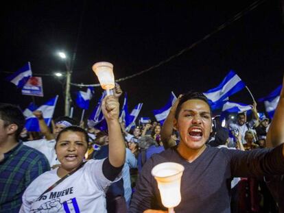 Protestas en Managua la semana pasada.