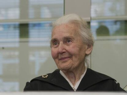 Ursula Haverbeck, en un juzgado de Berlín.