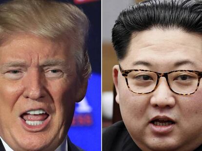 Donald Trump y Kim Jong-un. En vídeo, declaraciones de Trump.