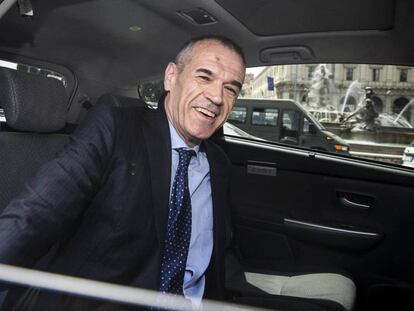 Carlo Cottarelli, este lunes en Roma.
