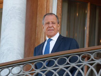 Sergei Lavrov, el pasado día 24 en el palacio Konstantin de Strelna, cerca de San Petesburgo. En vídeo, declaraciones de la portavoz del Departamento de Estado de EE UU.