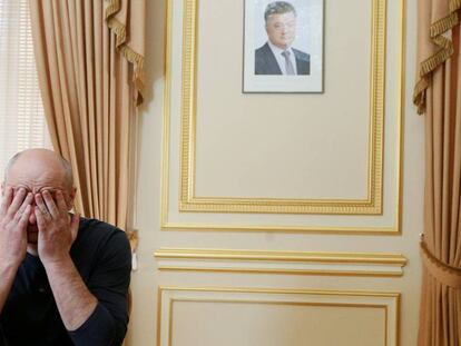 El reportero Arkadi Bábchenko este jueves en Kiev.