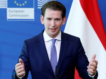 El canciller austriaco, Sebastian Kurz, el pasado junio en Bruselas. En vídeo, declaraciones del canciller.