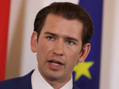 El canciller austriaco Sebastian Kurz. En vídeo: declaraciones sobre la política migratoria.