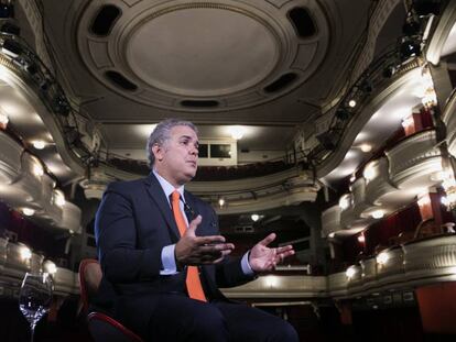 En vídeo, entrevista al presidente electo de Colombia, Iván Duque, realizada este lunes en el Teatro Alcázar de Madrid.