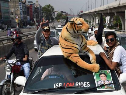 Simpatizantes del PML en Rawalpindi.