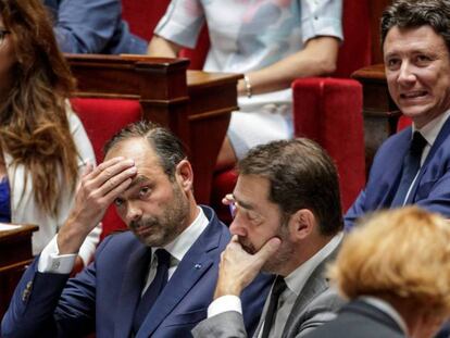 El primer ministro francés, Edouard Philippe, en la Asamblea Nacional.