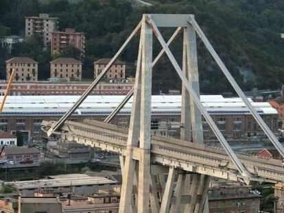 Imagen del puente que ha colapsado en Génova / En vídeo, ya son 43 los fallecidos en el puente Morandi (ATLAS)