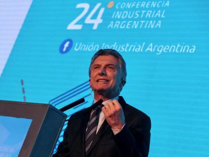 Mauricio Macri, este martes en Buenos Aires.