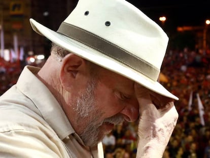 Lula da Silva en un mítin de marzo de 2018.