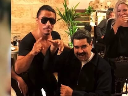 Nicolás Maduro en el Salt Bae. En vídeo, Maduro comenta su visita al restaurante.