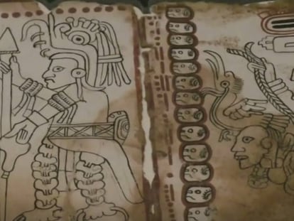 Dibujos del Códice Maya de México.