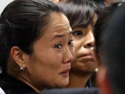 Keiko Fujimori, retratada el pasado 17 de octubre.
