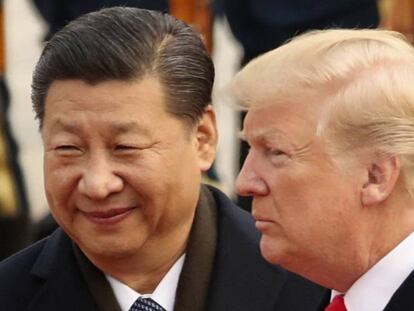 Donald Trump y Xi Jinping, durante su último encuentro en Pekín. En vídeo, declaraciones del portavoz chino de Exteriores.