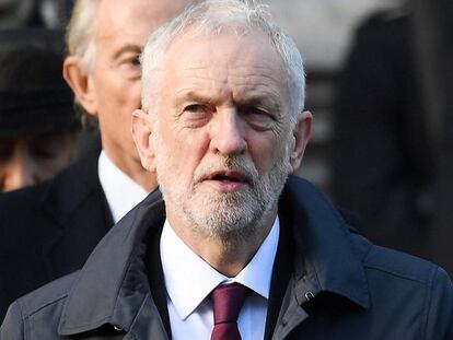 El líder del Partido Laborista, Jeremy Corbyn, el pasado domingo en Londres.