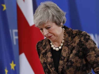 FOTO: May, entre el ridículo y la tragedia para buscar solución al laberinto del Brexit. / VÍDEO: Declaraciones de la primera ministra este viernes, en Bruselas.