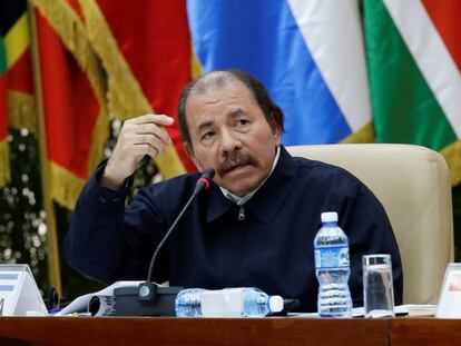 Daniel Ortega, el viernes pasado en La Habana. En vídeo, declaraciones de la coordinadora del Meseni sobre su expulsión.