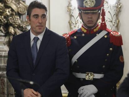 Javier Iguacel asume como ministro de Energía de Argentina, el 21 de junio de 2018 en la Casa Rosada.