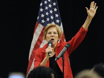 La senadora demócrata Elizabeth Warren. En el vídeo, el anuncio de la candidatura de la senadora.