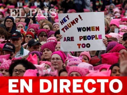 Señal en directo de la Marcha de Mujeres en Washington.