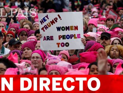 Señal en directo de la Marcha de Mujeres en Washington.