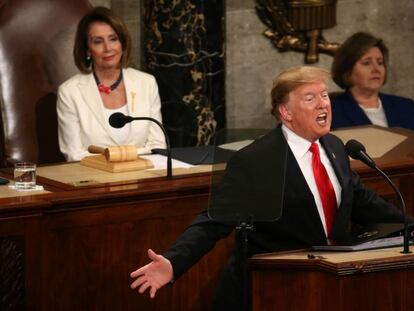 El presidente estadounidense, Donald Trump, durante su discurso. En vídeo, el discurso de Trump en 10 frases.