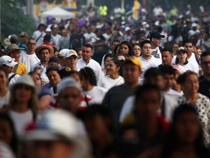 Llegada al concierto Venezuela Live Aid. En vídeo, Maduro reta al presidente interino a que convoque elecciones.