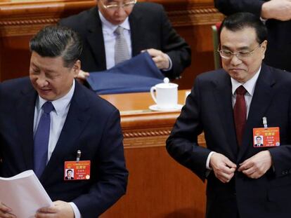 En foto, el presidente chino, Xi Jinping, y el primer ministro, Li Keqiang. En vídeo, declaraciones de Li Keqiang.