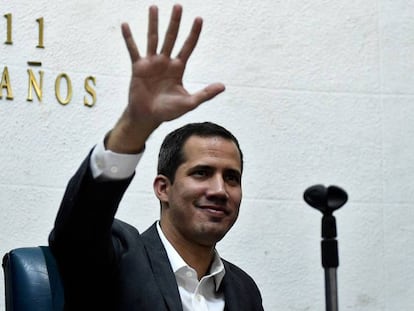 Guaidó, en su reunión con los sindicatos del sector público. En vídeo, Guaidó dirigiéndose a los empleados públicos.