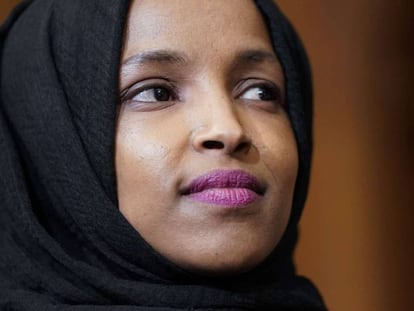 Ilhan Omar. En vídeo, Trump exige su dimisión y Pelosi opina sobre sus polémicas palabras.