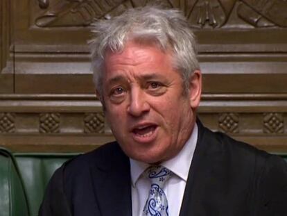 El presidente de la Cámara de los Comunes, John Bercow. En vídeo, dimisión y mejores momentos de Bercow.