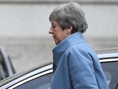 Theresa May, este lunes. En vídeo, declaraciones del ministro británico de Finanzas.