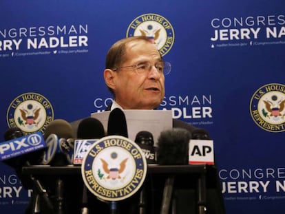 En foto, el presidente del Comité Judicial, el demócrata Jerrold Nadler. En vídeo, el fiscal general presenta las conclusiones del informe.