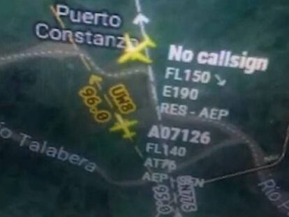 Audio de la conversación entre uno de los pilotos y la controladora aérea.